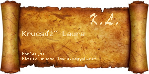 Krucsó Laura névjegykártya